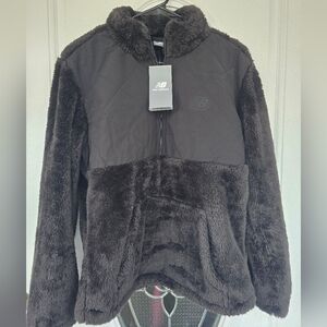 S New Balance Black Fleece Pullover